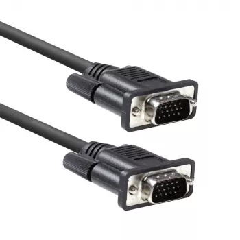 Cabo VGA ACT AC3510 — 1,8 m, VGA (D-Sub) para VGA (D-Sub), preto