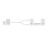 Cabo de ligação de áudio ACT de 5 metros de alta qualidade 1x ficha jack 3,5 mm – 2x ficha RCA