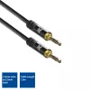 Cabo de ligação de áudio estéreo ACT de 1,5 m de alta qualidade ficha jack 3,5 mm – ficha