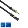 Cabo de extensão de áudio ACT 5 metros de alta qualidade 3,5 mm ficha jack estéreo macho para fêmea