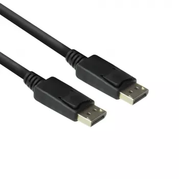 Cabo DisplayPort ACT 3 metros ficha - ficha, 3 m, DisplayPort, DisplayPort, ficha, ficha, 3840 x 2160 píxeis