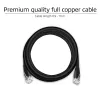 Cabo de rede U/UTP CAT6 ACT preto 2,0 m com fichas RJ45
