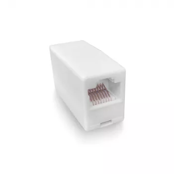 Acoplador RJ-45 modular ACT AC4105 branco ligação 1 RJ-45 ligação 2 RJ-45