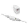 Acoplador RJ-45 modular ACT AC4105 branco ligação 1 RJ-45 ligação 2 RJ-45