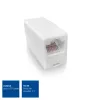 Acoplador RJ-45 modular ACT AC4105 branco ligação 1 RJ-45 ligação 2 RJ-45