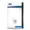 Acoplador RJ-45 modular ACT AC4105 branco ligação 1 RJ-45 ligação 2 RJ-45