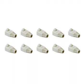 Passa-cabos UTP ACT, RJ45, passa-cabos, cinzento, RJ45, 10 unidades