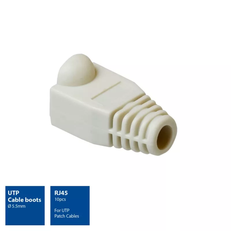 Passa-cabos UTP ACT, RJ45, passa-cabos, cinzento, RJ45, 10 unidades