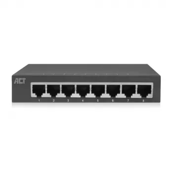 Switch não gerido ACT AC4418 8 portas Gigabit Ethernet 10/100/1000