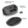 Rato sem fios ACT 1200 DPI, ambidestro, RF Wireless, 1200 DPI, preto