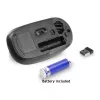 Rato sem fios ACT 1200 DPI, ambidestro, RF Wireless, 1200 DPI, preto