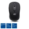 ACT AC5125 rato sem fios, ambidestro, 1600 DPI, preto