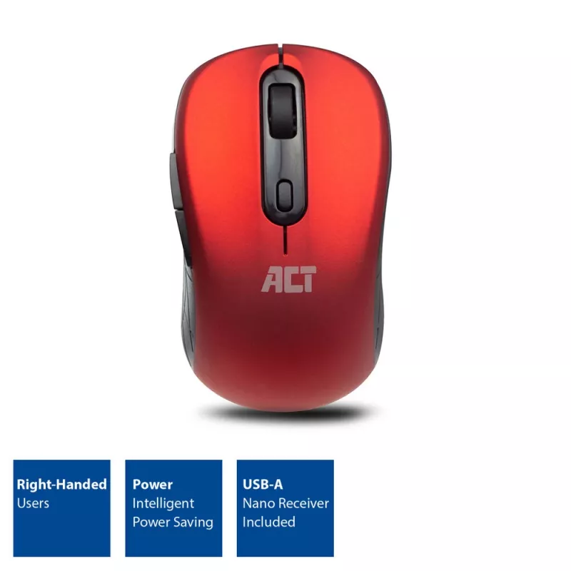 ACT AC5135 rato sem fios, ambidestro, 1600 DPI