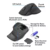 Rato ACT Wireless Multi-Connect Bluetooth ou recetor USB-A, 2400 DPI com Silent Click, ecológico