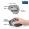 Rato ergonómico sem fios ACT com Bluetooth e USB-C/USB-A