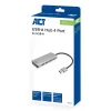 Hub USB ACT AC6121 Type-A 5000 Mbit/s alumínio