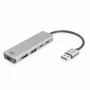 Hub USB ACT AC6125 3.2 Gen 1 Type-A 5000 Mbit/s cinzento