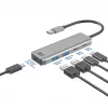 Hub USB ACT AC6125 3.2 Gen 1 Type-A 5000 Mbit/s cinzento