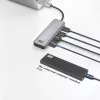 Hub USB ACT AC6125 3.2 Gen 1 Type-A 5000 Mbit/s cinzento