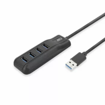 Hub de interfaces ACT AC6320 USB 3.2 Gen 1 (3.1 Gen 1) Type-A 5000 Mbit/s preto