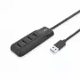 Hub de interfaces ACT AC6320 USB 3.2 Gen 1 (3.1 Gen 1) Type-A 5000 Mbit/s preto