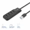 Hub de interfaces ACT AC6320 USB 3.2 Gen 1 (3.1 Gen 1) Type-A 5000 Mbit/s preto