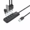 Hub de interfaces ACT AC6320 USB 3.2 Gen 1 (3.1 Gen 1) Type-A 5000 Mbit/s preto