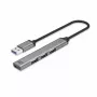 Hub USB 3.2 Gen 1 Type-A ACT AC6325 5000 Mbit/s cinzento