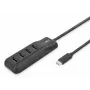 Hub de interfaces ACT AC6420 USB 3.2 Gen 1 (3.1 Gen 1) Type-C 5000 Mbit/s preto