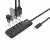 Hub de interfaces ACT AC6420 USB 3.2 Gen 1 (3.1 Gen 1) Type-C 5000 Mbit/s preto
