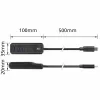 Hub de interfaces ACT AC6420 USB 3.2 Gen 1 (3.1 Gen 1) Type-C 5000 Mbit/s preto