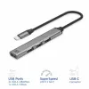 Hub USB ACT AC6425 Type-C 5000 Mbit/s alumínio cinzento