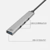 Hub USB ACT AC6425 Type-C 5000 Mbit/s alumínio cinzento