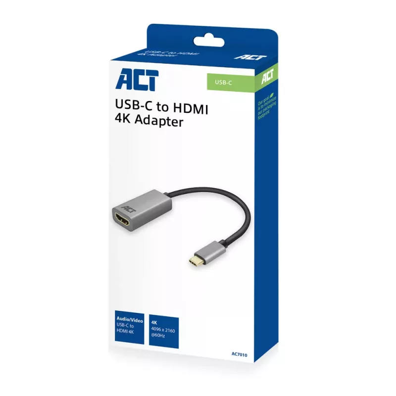 Adaptador USB-C para HDMI ACT ACT USB-C para HDMI