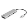 Adaptador multiporta USB-C 4K ACT para 2 monitores HDMI, porta de dados USB-A