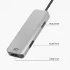 Adaptador multiporta USB-C 4K ACT para 2 monitores HDMI, porta de dados USB-A