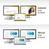 Adaptador multiporta USB-C 4K ACT para 2 monitores HDMI, porta de dados USB-A