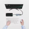 Adaptador multiporta USB-C 4K ACT para 2 monitores HDMI, porta de dados USB-A