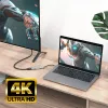 Adaptador multiporta USB-C 4K ACT para 2 monitores HDMI, porta de dados USB-A