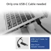 Docking station USB-C ACT 4K, para 2 ou 3 monitores HDMI/DisplayPort, DisplayLink