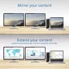 Docking station universal USB-C ou USB-A ACT, para 2 monitores HDMI, DisplayLink