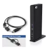 Docking station universal USB-C ou USB-A ACT, para 2 monitores HDMI, DisplayLink