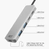 Hub USB 3.2 Gen 1 Type-C ACT AC7072 5000 Mbit/s preto cinzento