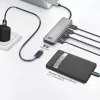 Hub USB 3.2 Gen 1 Type-C ACT AC7072 5000 Mbit/s preto cinzento