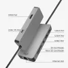 Docking station USB-C 4K ACT para 1 monitor HDMI, Ethernet, USB-C, USB-A, leitor de cartões e passagem PD
