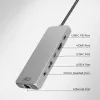 ACT AC7095 estação de acoplamento USB-C, USB 3.2 Gen 1, com fios, cinzento