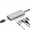 ACT AC7095 estação de acoplamento USB-C, USB 3.2 Gen 1, com fios, cinzento