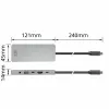 ACT AC7095 estação de acoplamento USB-C, USB 3.2 Gen 1, com fios, cinzento