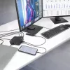 Docking station universal USB-C ACT 4K, para 2 monitores HDMI/DisplayPort, DisplayLink, design compacto