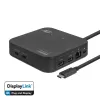 Docking station universal USB-C ACT 4K, para 2 monitores HDMI/DisplayPort, DisplayLink, design compacto